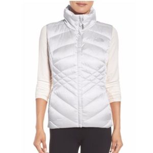 North Face Aconcagua Down Vest, Size Medium, White